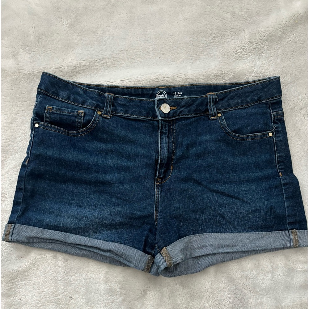 Wonder Nation Denim Cuffed Jean Shorts
